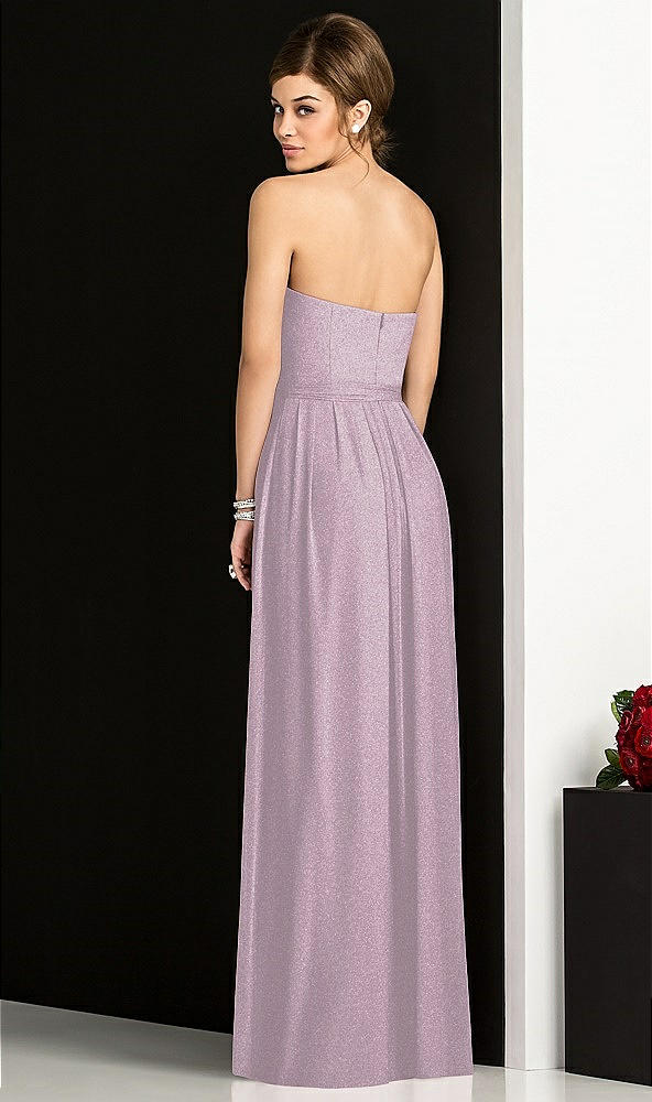 Back View - Suede Rose Silver After Six Shimmer Bridesmaid Dress 6678LS