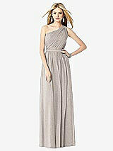 Front View Thumbnail - Taupe Silver After Six Shimmer Bridesmaid Dress 6706LS