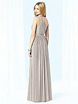 Rear View Thumbnail - Taupe Silver After Six Shimmer Bridesmaid Dress 6706LS