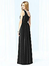 Rear View Thumbnail - Black Silver After Six Shimmer Bridesmaid Dress 6706LS
