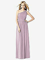 Front View Thumbnail - Suede Rose Silver After Six Shimmer Bridesmaid Dress 6706LS