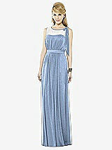 Front View Thumbnail - Cloudy Silver After Six Shimmer Bridesmaid Dress 6714LS