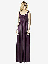 Front View Thumbnail - Aubergine Silver After Six Shimmer Bridesmaid Dress 6727LS