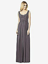 Front View Thumbnail - Stormy Silver After Six Shimmer Bridesmaid Dress 6727LS