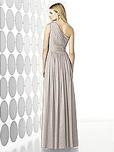 Rear View Thumbnail - Taupe Silver After Six Shimmer Bridesmaid Dress 6728LS