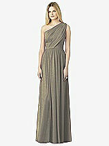Front View Thumbnail - Mocha Gold After Six Shimmer Bridesmaid Dress 6728LS