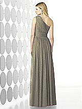 Rear View Thumbnail - Mocha Gold After Six Shimmer Bridesmaid Dress 6728LS