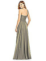 Rear View Thumbnail - Mocha Gold After Six Shimmer Bridesmaid Dress 6751LS