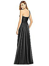 Rear View Thumbnail - Black Silver After Six Shimmer Bridesmaid Dress 6751LS