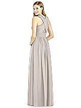 Rear View Thumbnail - Taupe Silver After Six Shimmer Bridesmaid Dress 6752LS