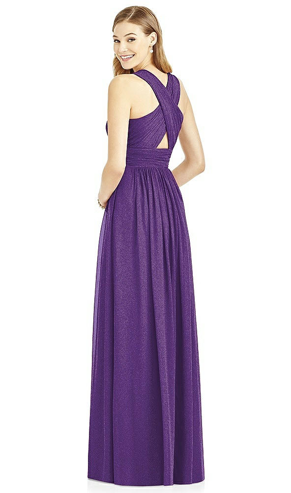 Back View - Majestic Gold After Six Shimmer Bridesmaid Dress 6752LS