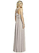 Rear View Thumbnail - Taupe Silver After Six Shimmer Bridesmaid Dress 6760LS