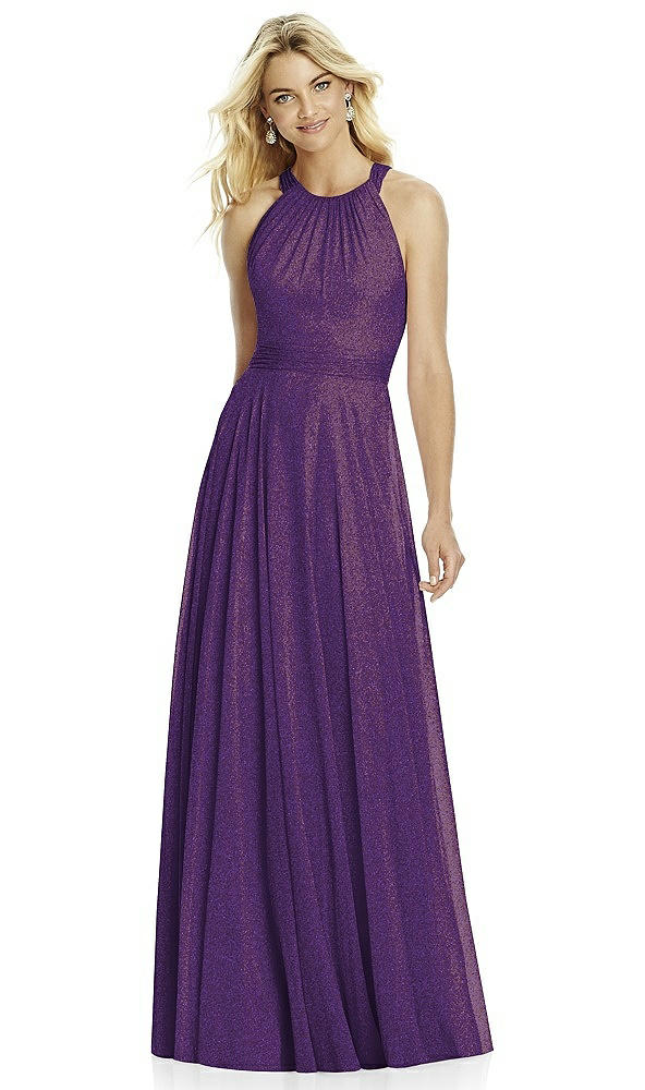 Front View - Majestic Gold After Six Shimmer Bridesmaid Dress 6760LS