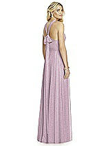 Rear View Thumbnail - Suede Rose Silver After Six Shimmer Bridesmaid Dress 6760LS