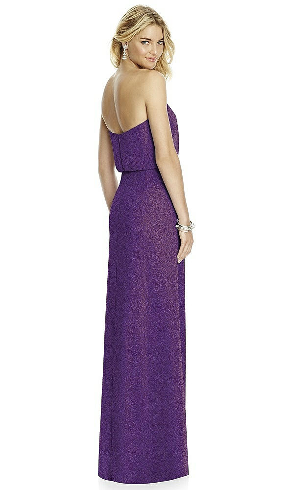 Back View - Majestic Gold After Six Shimmer Bridesmaid Dress 6761LS
