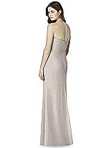 Rear View Thumbnail - Taupe Silver After Six Shimmer Bridesmaid Dress 6762LS