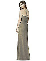 Rear View Thumbnail - Mocha Gold After Six Shimmer Bridesmaid Dress 6762LS