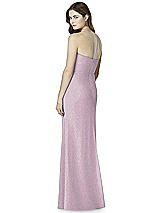 Rear View Thumbnail - Suede Rose Silver After Six Shimmer Bridesmaid Dress 6762LS