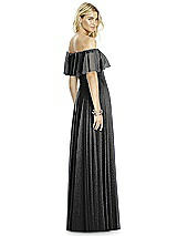 Rear View Thumbnail - Black Silver After Six Shimmer Bridesmaid Dress 6763LS