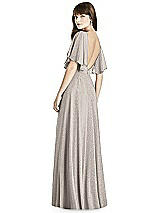 Rear View Thumbnail - Taupe Silver After Six Shimmer Bridesmaid Dress 6778LS