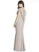 Rear View Thumbnail - Taupe Silver After Six Shimmer Bridesmaid Dress 6779LS