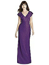 Front View Thumbnail - Majestic Gold After Six Shimmer Bridesmaid Dress 6779LS