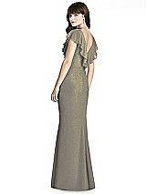 Rear View Thumbnail - Mocha Gold After Six Shimmer Bridesmaid Dress 6779LS
