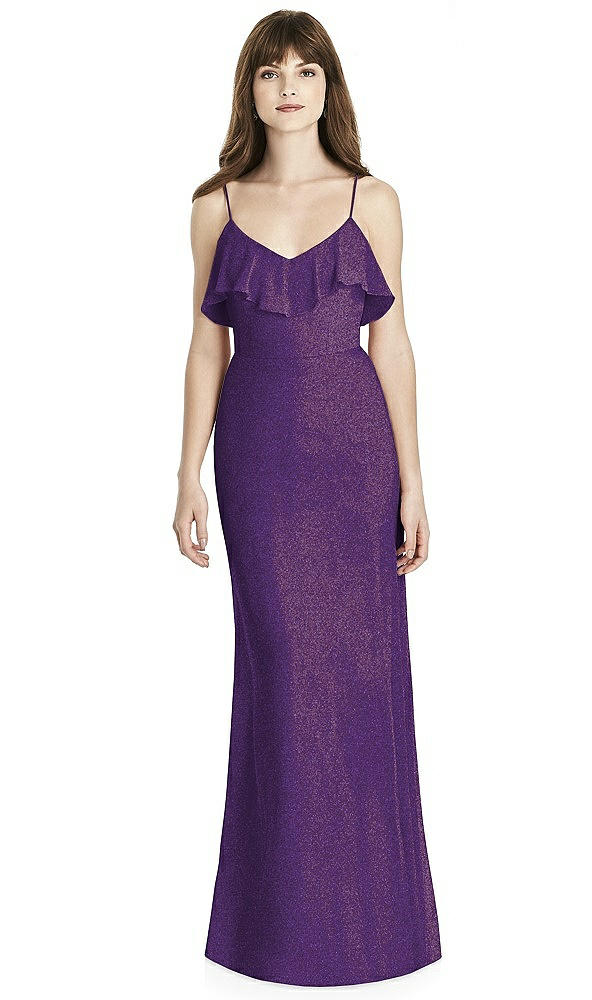 Front View - Majestic Gold After Six Shimmer Bridesmaid Dress 6780LS