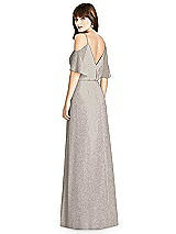 Rear View Thumbnail - Taupe Silver After Six Shimmer Bridesmaid Dress 6781LS