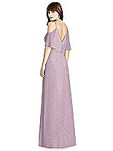 Rear View Thumbnail - Suede Rose Silver After Six Shimmer Bridesmaid Dress 6781LS