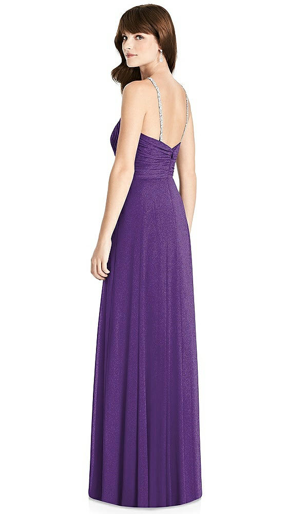 Back View - Majestic Gold After Six Shimmer Bridesmaid Dress 6782LS