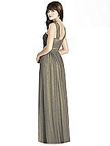 Rear View Thumbnail - Mocha Gold After Six Shimmer Bridesmaid Dress 6785LS
