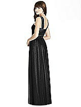 Rear View Thumbnail - Black Silver After Six Shimmer Bridesmaid Dress 6785LS