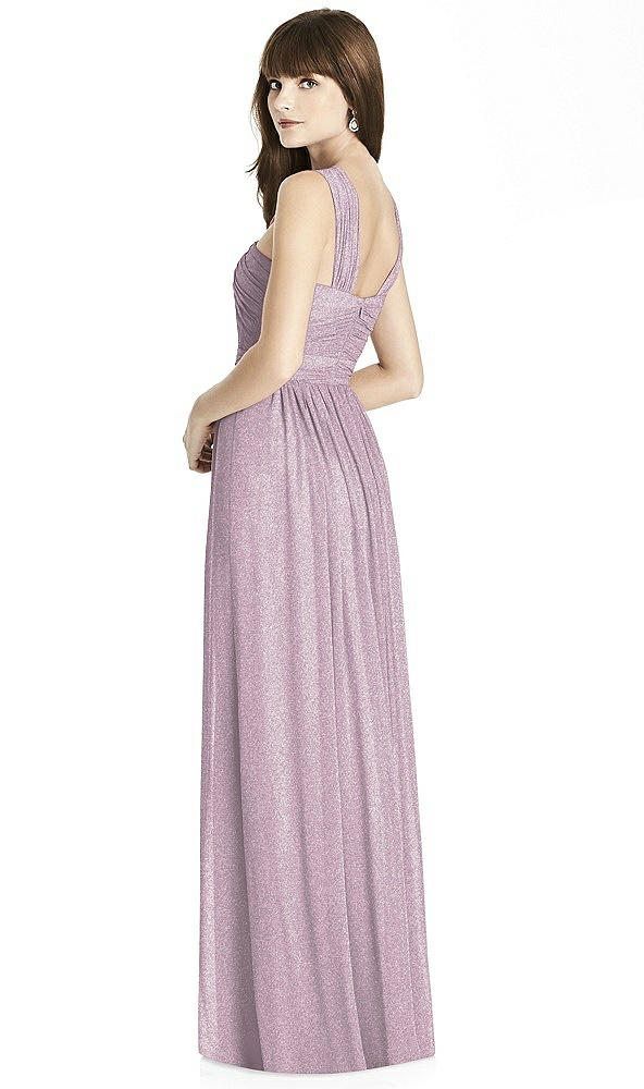 Back View - Suede Rose Silver After Six Shimmer Bridesmaid Dress 6785LS