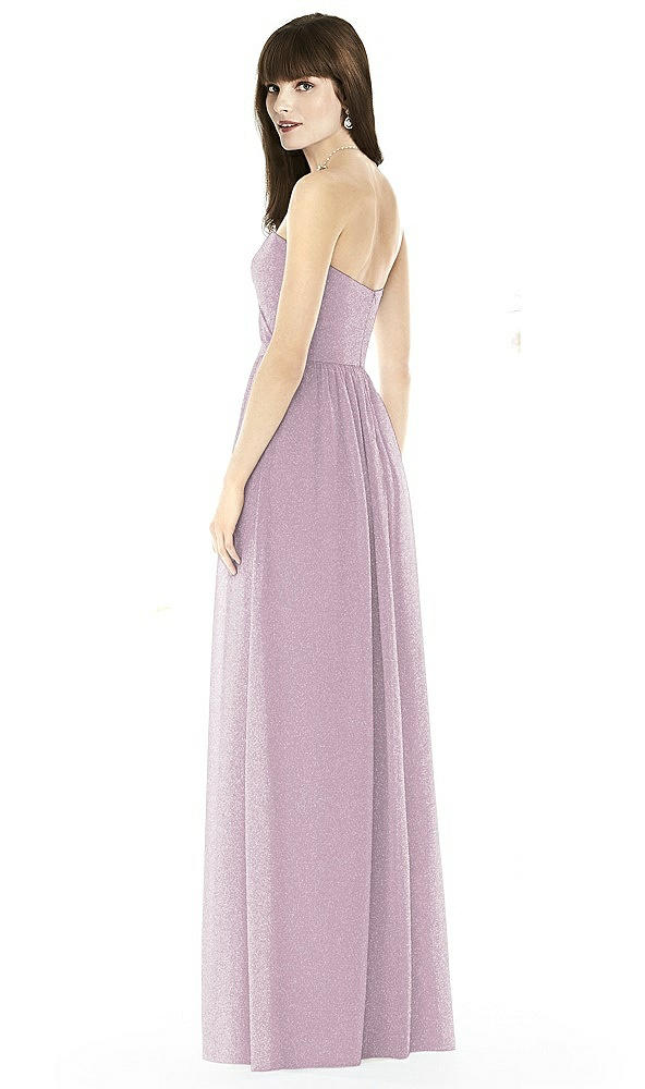 Back View - Suede Rose Silver After Six Shimmer Bridesmaid Dress 6794LS
