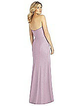 Rear View Thumbnail - Suede Rose Silver After Six Shimmer Bridesmaid Dress 6803LS
