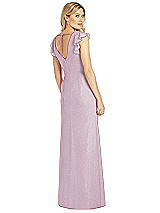 Rear View Thumbnail - Suede Rose Silver After Six Shimmer Bridesmaid Dress 6810LS