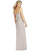 Rear View Thumbnail - Taupe Silver After Six Shimmer Bridesmaid Dress 6811LS