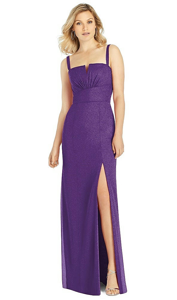 Front View - Majestic Gold After Six Shimmer Bridesmaid Dress 6811LS