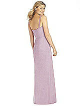 Rear View Thumbnail - Suede Rose Silver After Six Shimmer Bridesmaid Dress 6811LS