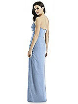 Rear View Thumbnail - Cloudy Silver Studio Design Shimmer Bridesmaid Dress 4523LS