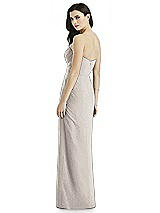 Rear View Thumbnail - Taupe Silver Studio Design Shimmer Bridesmaid Dress 4523LS