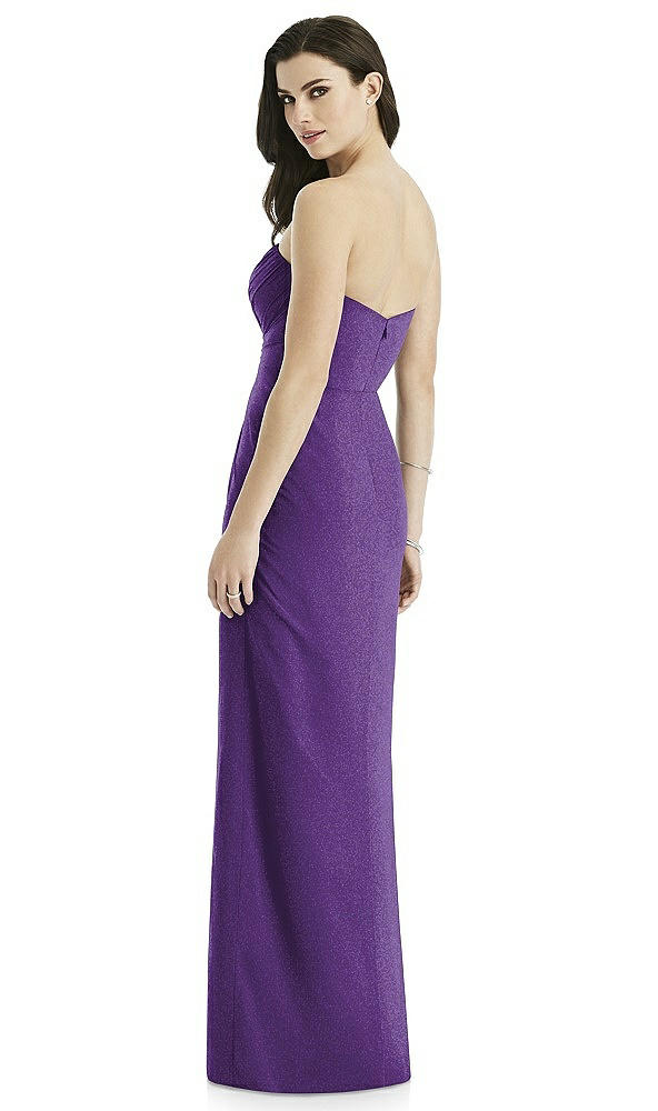 Back View - Majestic Gold Studio Design Shimmer Bridesmaid Dress 4523LS