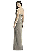 Rear View Thumbnail - Mocha Gold Studio Design Shimmer Bridesmaid Dress 4523LS