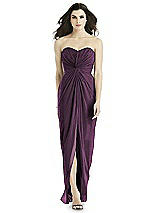 Front View Thumbnail - Aubergine Silver Studio Design Shimmer Bridesmaid Dress 4523LS