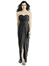 Front View Thumbnail - Black Silver Studio Design Shimmer Bridesmaid Dress 4523LS