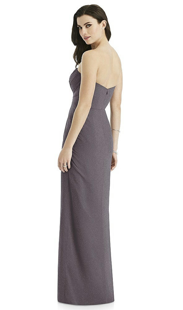 Back View - Stormy Silver Studio Design Shimmer Bridesmaid Dress 4523LS