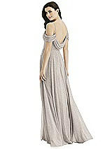 Front View Thumbnail - Taupe Silver Studio Design Shimmer Bridesmaid Dress 4525LS