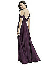 Front View Thumbnail - Aubergine Silver Studio Design Shimmer Bridesmaid Dress 4525LS