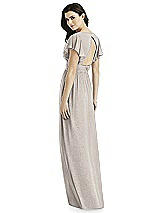 Rear View Thumbnail - Taupe Silver Studio Design Shimmer Bridesmaid Dress 4526LS